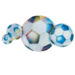 Roth Bügelbild Stickerei, Fußball, 11cmx20cm