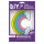 Roth Bügelbild Stickerei mit Druck, Regenbogen, 11cmx17,5cm