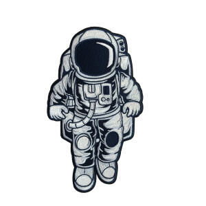 Roth Bügelbild Stickerei mit Druck, Astronaut, 11x18,5cm