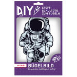 Roth Bügelbild Stickerei mit Druck, Astronaut, 11x18,5cm