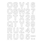 Roth Bügelbuchstaben im Set, White, 15x21cm