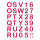 Roth Bügelbuchstaben im Set, Pretty Colours , 15x21cm
