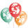 Roth 16 Stück Luftballons aus Naturkautschuk, 4 Farben 2 Motive