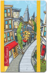 Roth Notizbücher, 16er Display City Collection 100 Blatt, liniert, 7 Designs sortiert im Thekendisplay, 1 Pkg. je 16 Stk.