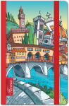 Roth Notizbücher, 16er Display City Collection 100 Blatt, liniert, 7 Designs sortiert im Thekendisplay, 1 Pkg. je 16 Stk.