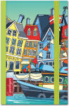 Roth Notizbücher, 16er Display City Collection 100 Blatt, liniert, 7 Designs sortiert im Thekendisplay, 1 Pkg. je 16 Stk.