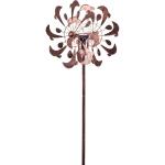 Kinetic Art Metal Wind Spinner: Copper Dolphins Duett -...