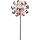 Kinetic Art Metal Wind Spinner: Copper Dolphins Duett - Solar LED
