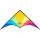 HQ Lenkdrachen Speed & Power Delta Hawk Neon-Rainbow