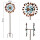 Kinetic Art Metal Wind Spinner: Copper Leaf Duett
