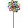 Kinetic Art Metal Wind Spinner: Rainbow Flower Duett