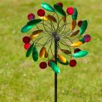 Kinetic Art Metal Wind Spinner: Paddle Wheel Duett