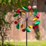 Kinetic Art Metal Wind Spinner: Paddle Wheel Duett
