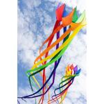 HQ Drachenschwanz Soft Swirl Rainbow 300 cm - 8 colours