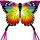 Ecoline Kinderdrachen Butterfly Kite Rainbow 120 cm