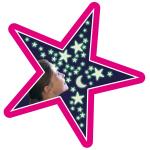 Brainstorm Glow Glitter Stars