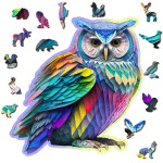 Wooden City Holz Puzzles Trendy Owl