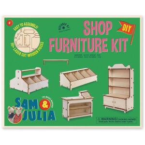Sam & Julia Mäusehaus-Zimmer: DIY Möbel-Baukastenset: Kaufmannsladen