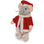 Sam & Julia Plüsch-Maus: Santa 12 cm Baumwolle & Polyester ab 18 Monate