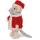 Sam & Julia Plüsch-Maus: Santa 12 cm Baumwolle & Polyester ab 18 Monate