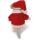 Sam & Julia Plüsch-Maus: Santa 12 cm Baumwolle & Polyester ab 18 Monate