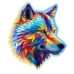 Wooden City Holz Puzzles Classy Wolf