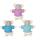 Sam & Julia Plüsch-Maus: The Triplets (Drillinge) 12 cm Baumwolle & Polyester ab 18 Monate