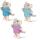 Sam & Julia Plüsch-Maus: The Triplets (Drillinge) 12 cm Baumwolle & Polyester ab 18 Monate