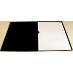 A4 Konferenzmappe schwarzes Vinyl-Kunstleder mit...