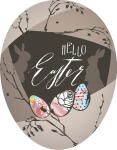 Nestler Papp-Osterei 15 cm Happy Easter 3Mot o. Motivwahl