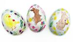 Nestler Papp-Osterei 18 cm Frühlingsmom II 3Mot o....