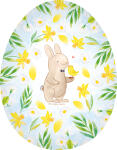 Nestler Papp-Osterei 18 cm Frühlingsmom II 3Mot o. Motivwahl