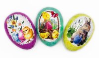 Nestler Papp-Osterei 15 cm Osterfest 3Mot o. Motivwahl