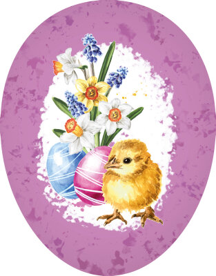Nestler Papp-Osterei 18 cm Osterfest 3 Motive o. Motivwahl