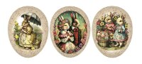 Nestler Papp-Osterei 15 cm Familie Hase 3Mot o. Motivwahl