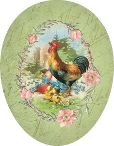 Nestler Papp-Osterei 18 cm Osterglück 3Mot o. Motivwahl