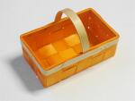 Nestler Spankorb mit Henkel, eckig L/B/H 22/14/7 cm orange