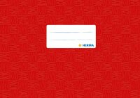 Heftumschläge A5 quer Kunststoff 2x blau + 2x rot,...