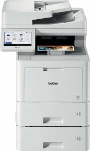 Multifunktionsgerät MFC-L9670CDNT inkl. UHG, 4-in-1, Druckgeschwindigkeit: bis 40 S./Min. S/W und Farbe, Duplex, 2.400 x 600 dpi, 520 + 500 Blatt, 2 GB Arbeitsspeicher, 17,6 cm Touchscreen-Farbdisplay, NFC