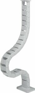 Kabelführung Addit 450, für Schreibtischhöhen bis 825 mm, 100% recyceltes PP, weiß