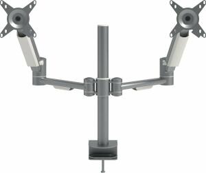 Monitorarm Viewmate plus Schreibtisch 862, bis 8 kg pro Monitor, Stahl, silber