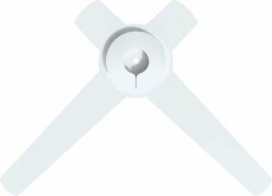 Fußplatte für Viewlite Monitorarm, Schreibtisch 102, Option 010, Stahl, weiß