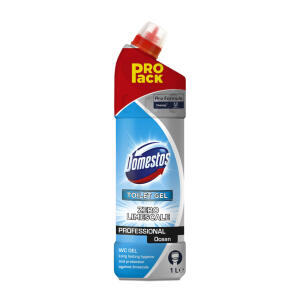 Domestos Professional WC Reiniger, gegen Schmutz, Kalk und Urinstein, Sauer, pH-Wert 2,0, 1 Liter