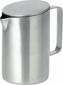 Milchkännchen VISTA, mit Deckel, Edelstahl, gebürstet