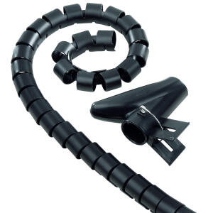 Spiralschlauch, flexibel, universal, 7,5 - 30 mm, 2,5 m, schwarz