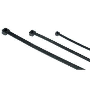 Kabelbinder-Set, 2,5 x 100 / 150 / 200 mm, 150 Stück, schwarz