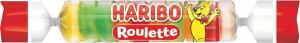 Haribo Fruchtgummi ROULETTE, Rolle mit 10 Fruchtgummi-Scheiben mit Fruchtgeschmack, sortiert, ohne künstliche Farbstoffe