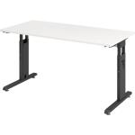 Schreibtisch OS614, 1400 x 670 x 650-850 mm, C-Fuß,...