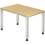 Schreibtisch QS12, 1200 x 800 x 680-835 mm, 4-Fuß,...