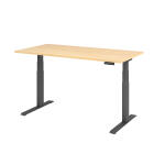 Sitz-Steh-Schreibtisch XDBK16, 1600 x 800 x 640-1290 mm,...